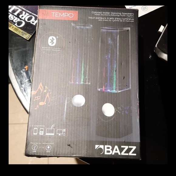 NIB LED SET OF 2 TEMPO BLUETOOTH WATER SPEAKERS 🔊 💧 BIRTHDAY 🎂 🥳 🎁 💝 - Picture 3 of 6